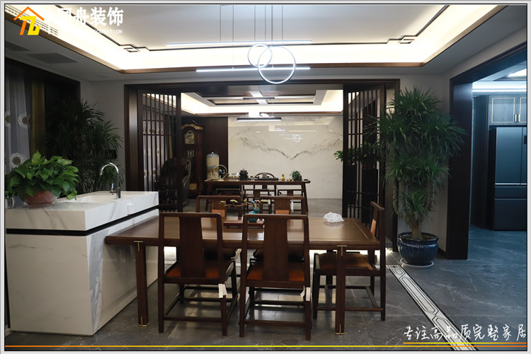 萊蕪綠葉島中式裝修完工實(shí)景